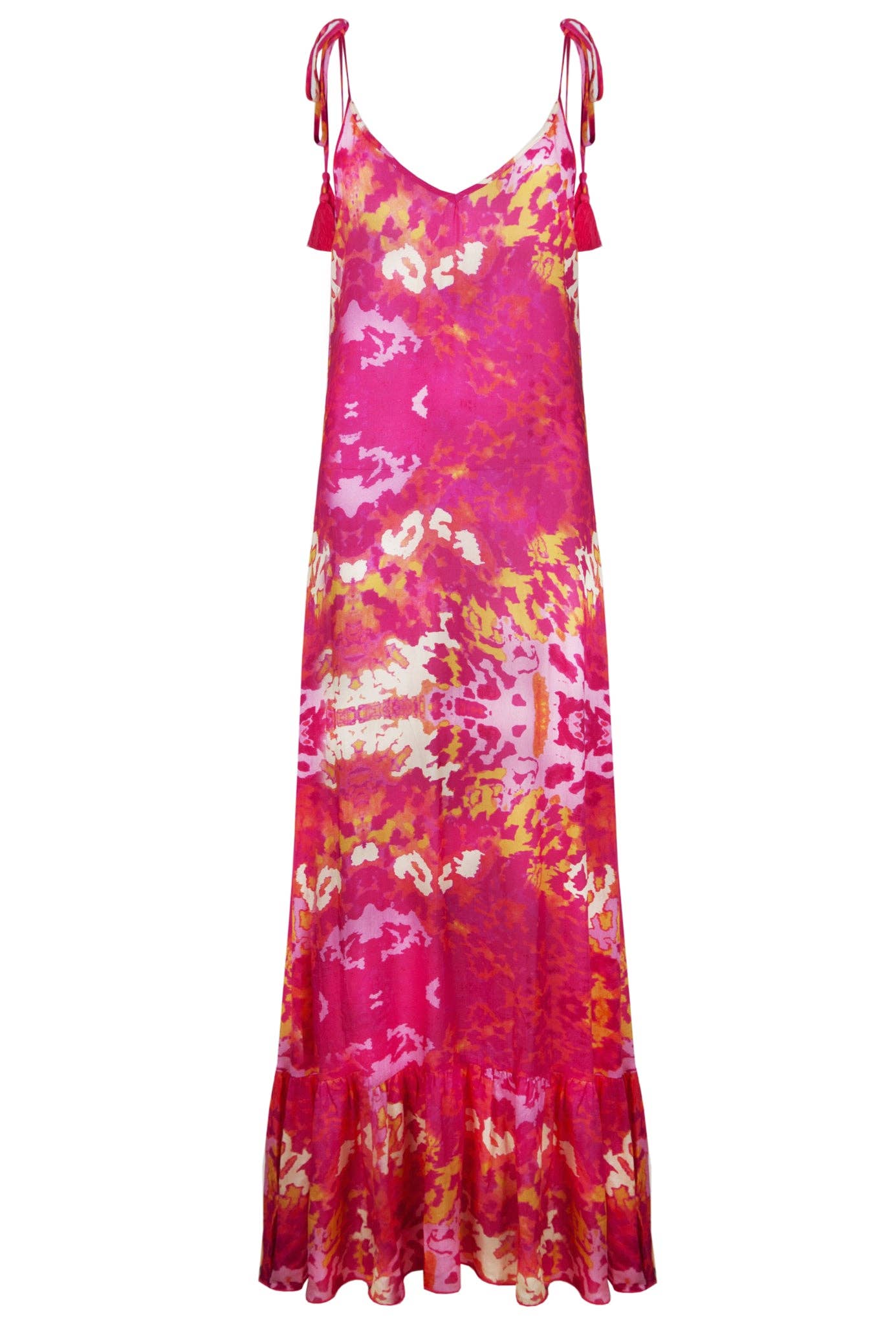 Exotic Pink Maxi Sun Dress