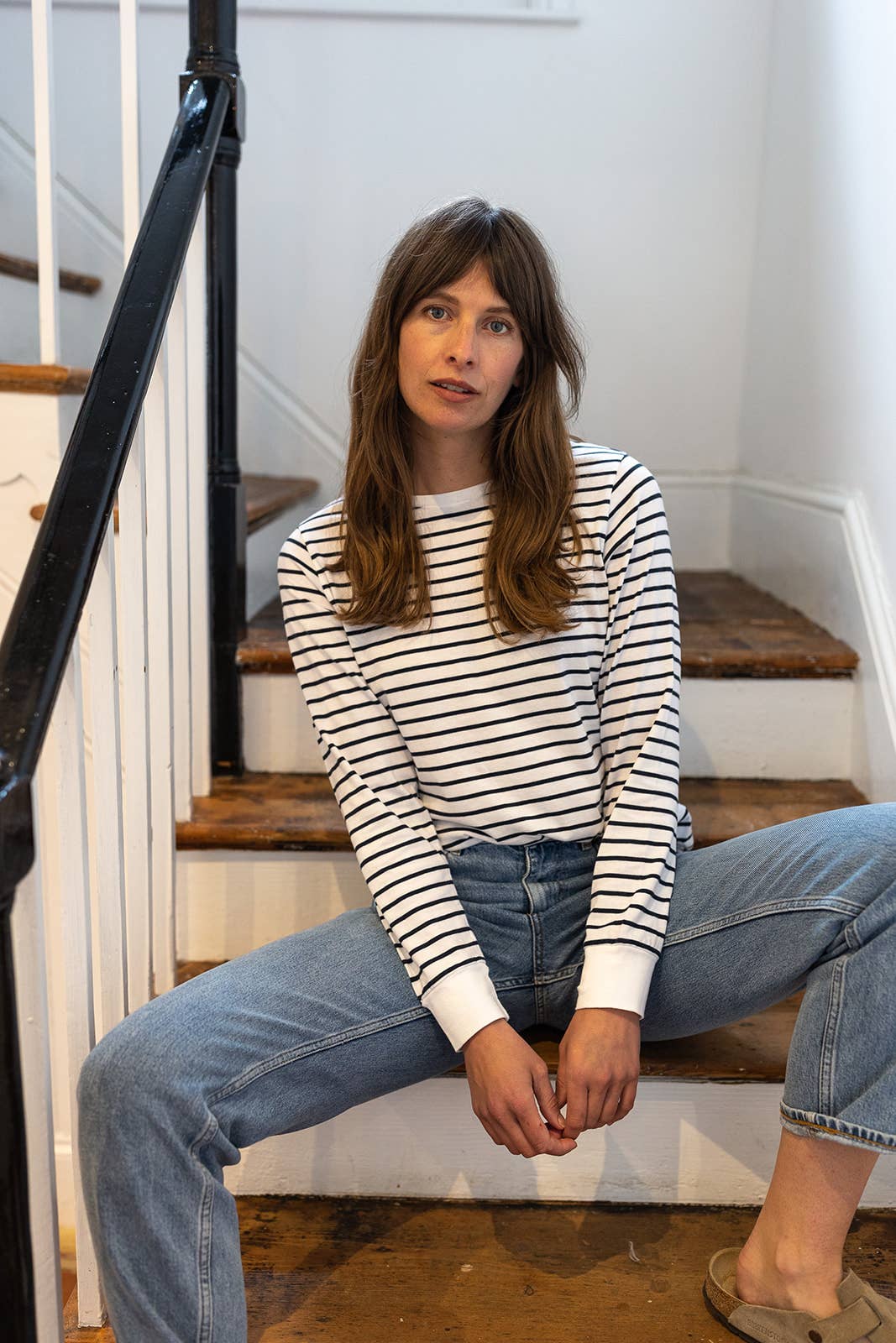 Cuff Sleeve Navy Breton