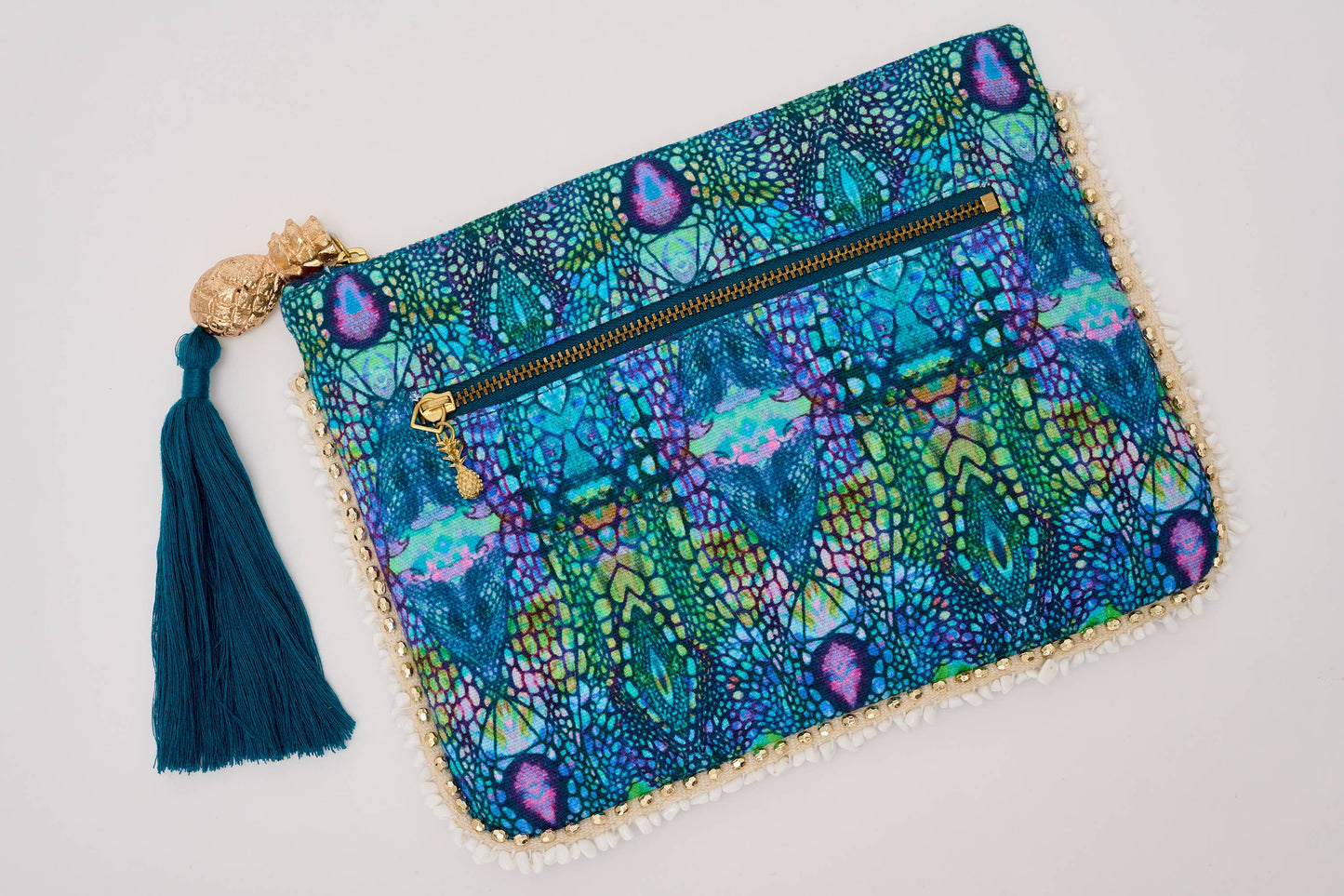 Blue Iguana Clutch Bag