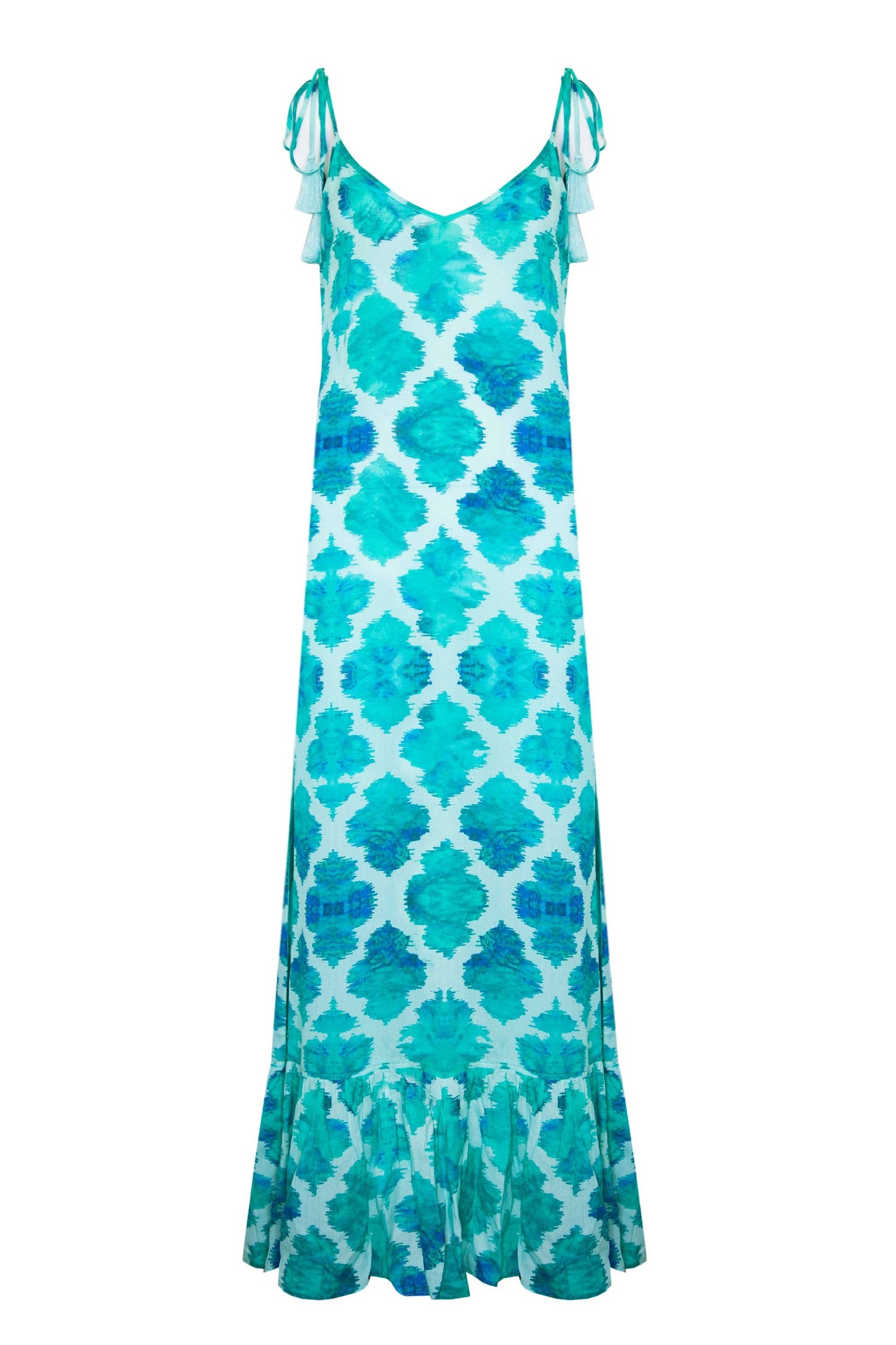 Jade Paradise Maxi Sun Dress