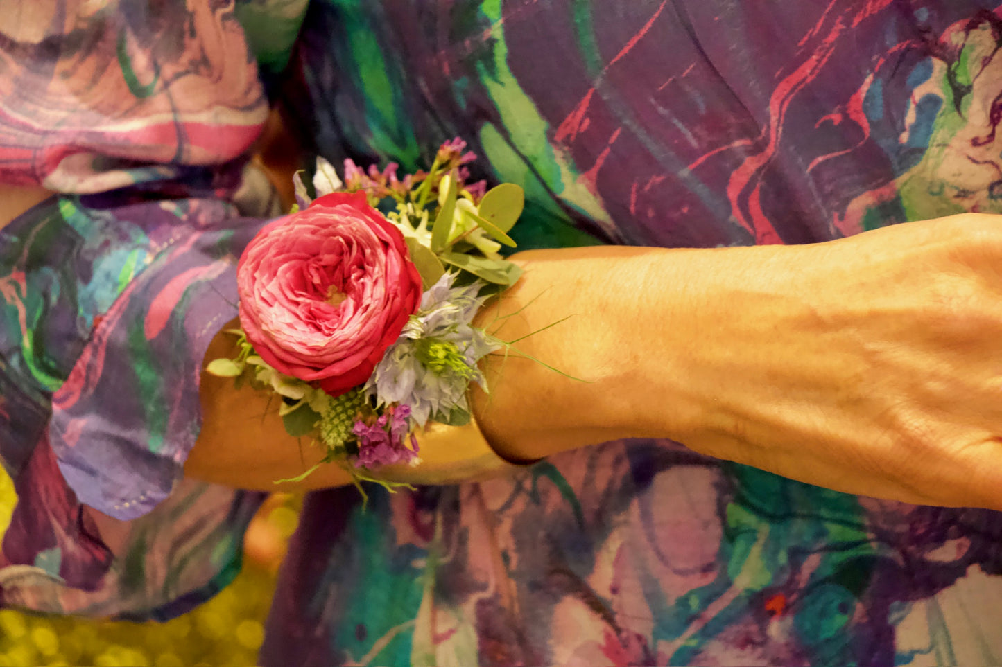 Ruffle Midi Wrap Dress