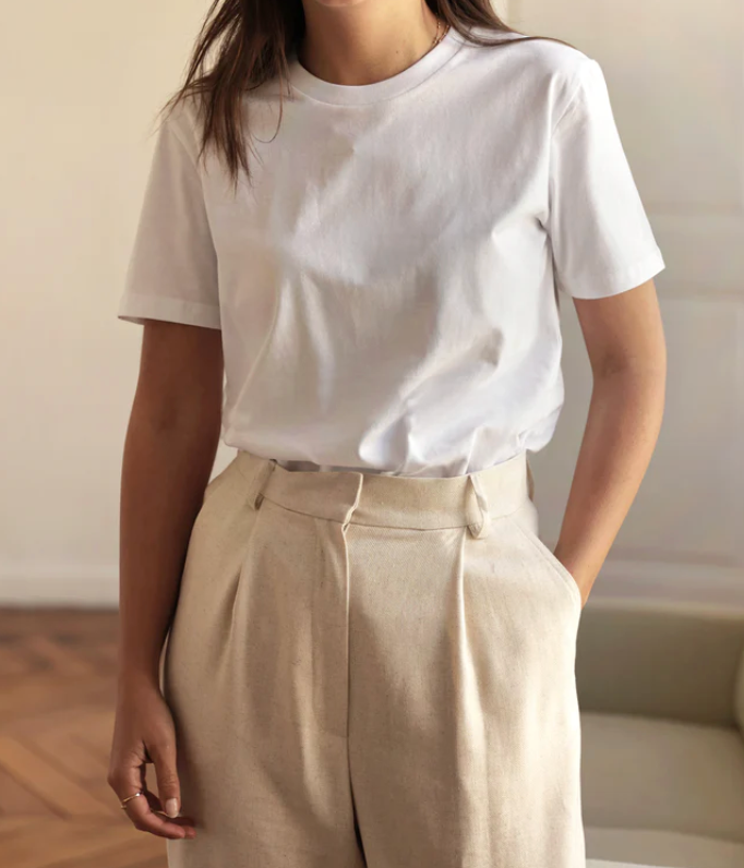 White cotton T-shirt