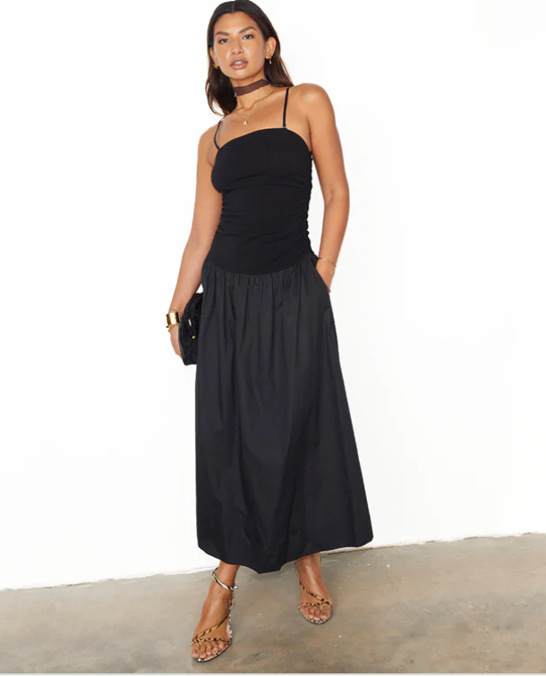 Mid-axi Contrast Dress