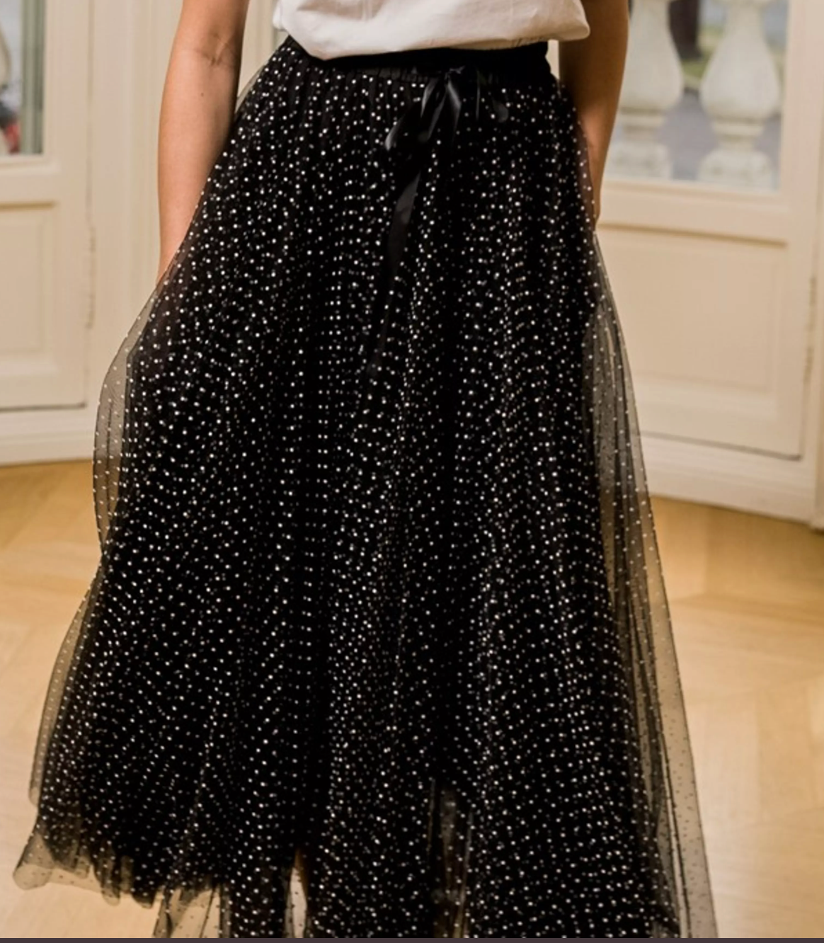 Polka Dot Tulle Skirt