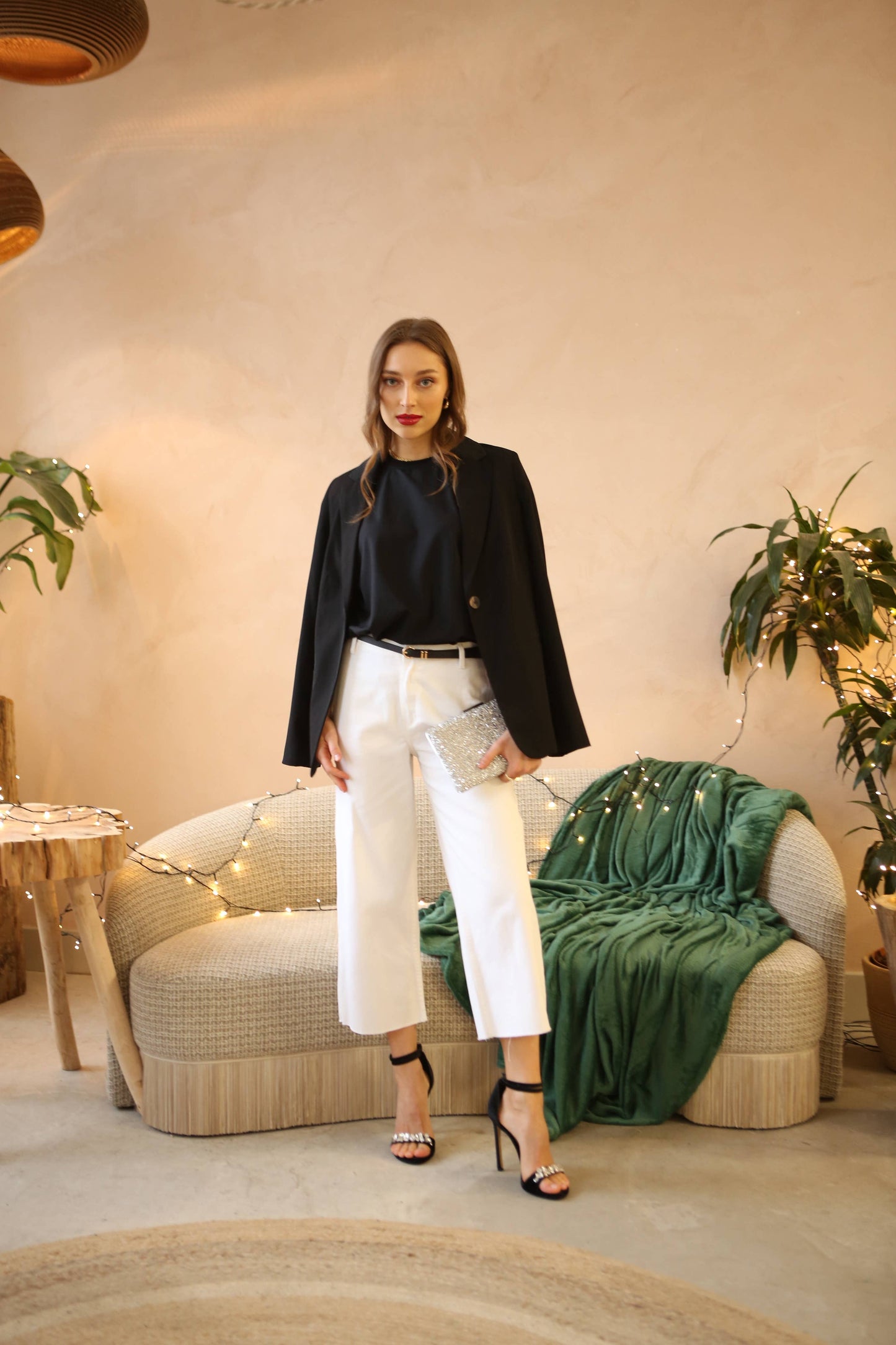 Cropped Straight Leg Jeans