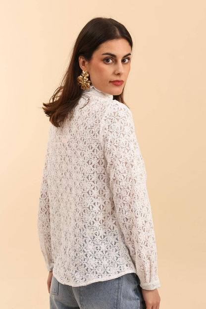 Ruffle Lace Blouse