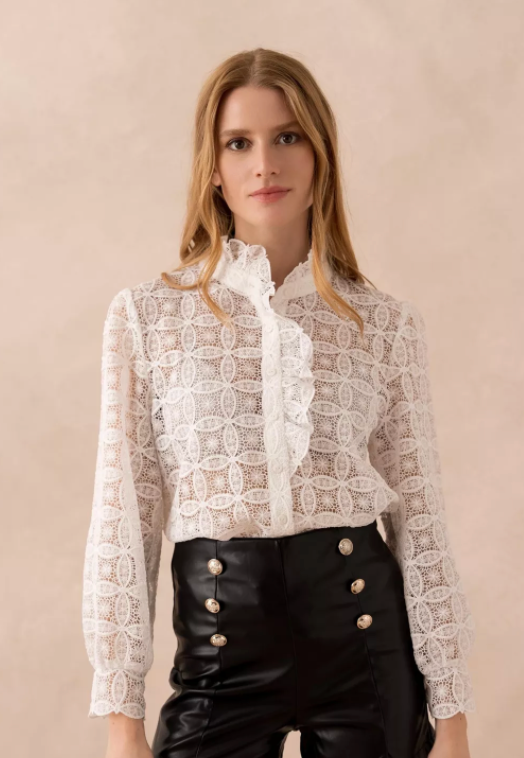 Ruffle Lace Blouse