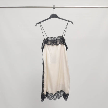 Midnight Blue Satin Tank Top