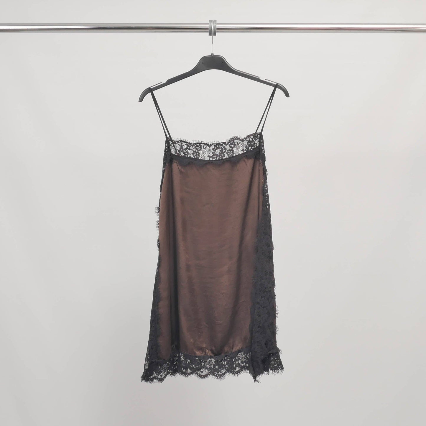 Midnight Blue Satin Tank Top